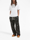 Palm Angels Crew Neck T Shirt With Print