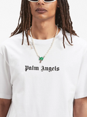 Palm Angels Crew Neck T Shirt With Print