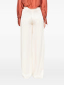 Forte Forte Shiny Anvers Satin High Waist Embroidered Pants