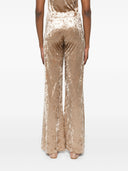 Forte Forte Iridescent Stretch Velvet High Waist Pants