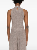 Forte Forte Vrille` Lurex Jersey Turtleneck Body