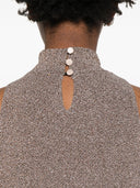 Forte Forte Vrille` Lurex Jersey Turtleneck Body