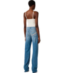 Elisabetta Franchi Light Blue Palazzo Jeans