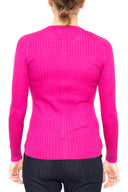 La Rose Cardigan La Rose Costine Cashmere Fuxia
