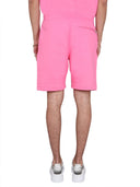 Alexander Mc Queen Bermuda Shorts With Graffiti Logo Print