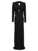 Saint Laurent Long Hooded Dress