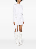 Magda Butrym Long Sleeve Mini Dress in White