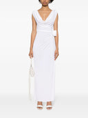 Magda Butrym Low Waisted Jersey Tank Dress In White