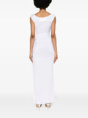 Magda Butrym Low Waisted Jersey Tank Dress In White