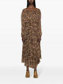 Marant étoile Long Volga Dress With Graphic Print