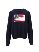 Pullover a maniche lunghe con bandiera Ralph Lauren