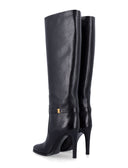 Czarne płaskie buty Saint Laurent