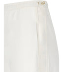 Mm Max Mara Piombo White Bermuda Shorts