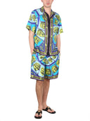 베르사체 실크가 마스크를 반바지합니다