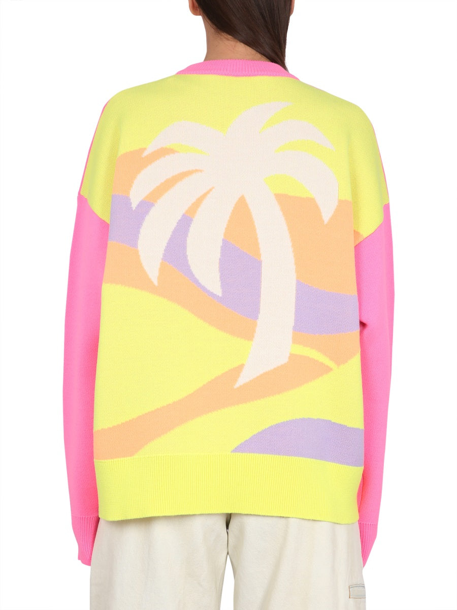 Jersey de Palm Angels avec motif de palmier