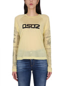 Dsquared logo print t shirt