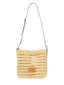 Etro Perforated Raffia Shoulder Bag