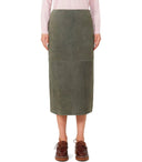 Max Mara Weekend Pala Khaki Midi Skirt
