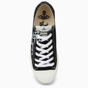 Vivienne Westwood Black/White Cotton Low Canvas Trainer