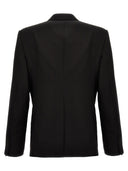 Alexander Mcqueen Embroidered Lapel Blazer Jacket