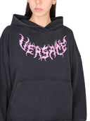 Versace Hooded Sweatshirt With Logo