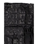 Ganni Re Tech Schwarzer Rucksack