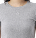 Marine Serre Moon Logo Ribbed Jersey Baby Fit T Shirt