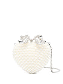Self Portrait Pearl Heart Clutch Bag