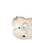 Self Portrait Pearl Heart Clutch Bag