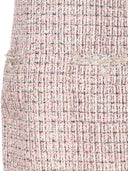 Self Portrait Pink Boucle Sleeveless Mini Dress