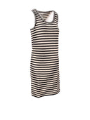 Anine Bing Arie Dress Black And Ivory Stripe