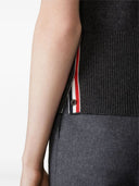 Thom Browne Browne. 65 Jersey Intarsia Classic Ss Polo In Cashmere