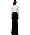 Elisabetta Franchi Red Carpet Ivory And Black Dress