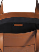 Maison Kitsuné Fox Head Leather Medium Tote