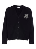 Maison Kitsuné Fox Head Intarsia Merino Cardigan