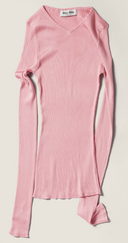 Miu Miu Scollo V Silk Ribs F.21