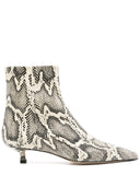 Aeyde Sofie Snake Print Calf Leather Creamy
