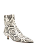 Aeyde Sofie Snake Print Calf Leather Creamy
