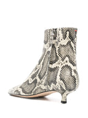 Aeyde Sofie Snake Print Calf Leather Creamy