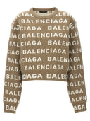 Balenciaga All Over Logo Sweater