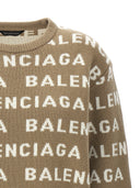Balenciaga All Over Logo Sweater