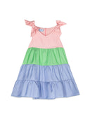 Robe satinée multicolore mimisol