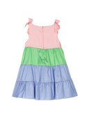 Robe satinée multicolore mimisol