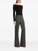 Courrèges Off Shoulder Rib Knit Top