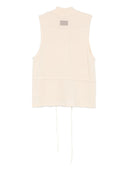 Aya Muse Button Vest With Tie