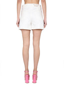 Boutique Moschino Shorts In Broderie Anglaise Flower Chiné