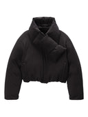 Alexander Wang Cropped Puffer W/ Removable Scarf