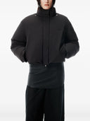 Alexander Wang Cropped Puffer W/ Removable Scarf