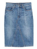 Alexander Wang Straight Skirt W/ Faded Fold Lines