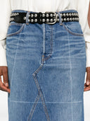 Alexander Wang Straight Skirt W/ Faded Fold Lines